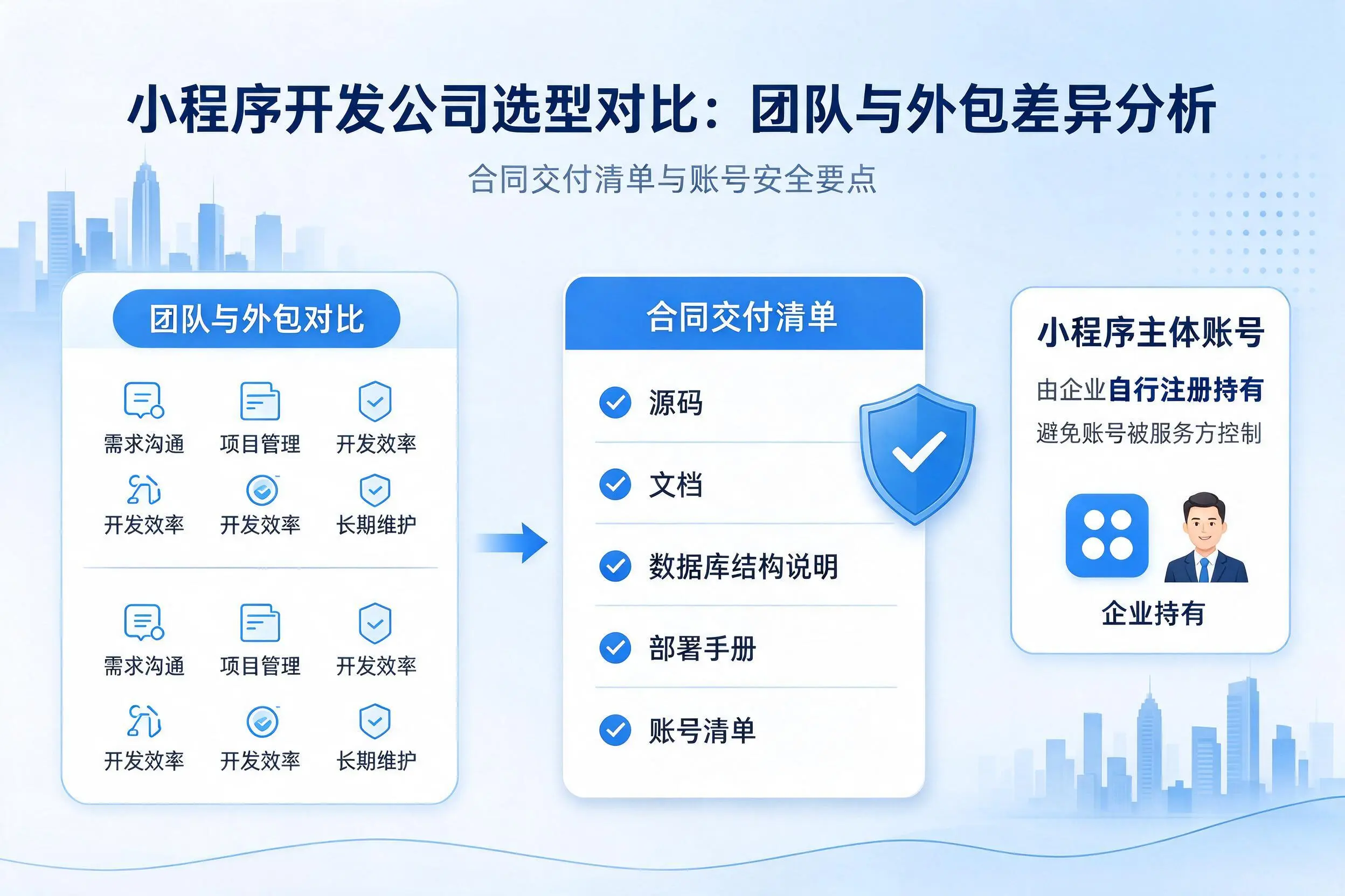 深圳小程序开发公司选型对比:团队与外包差异分析