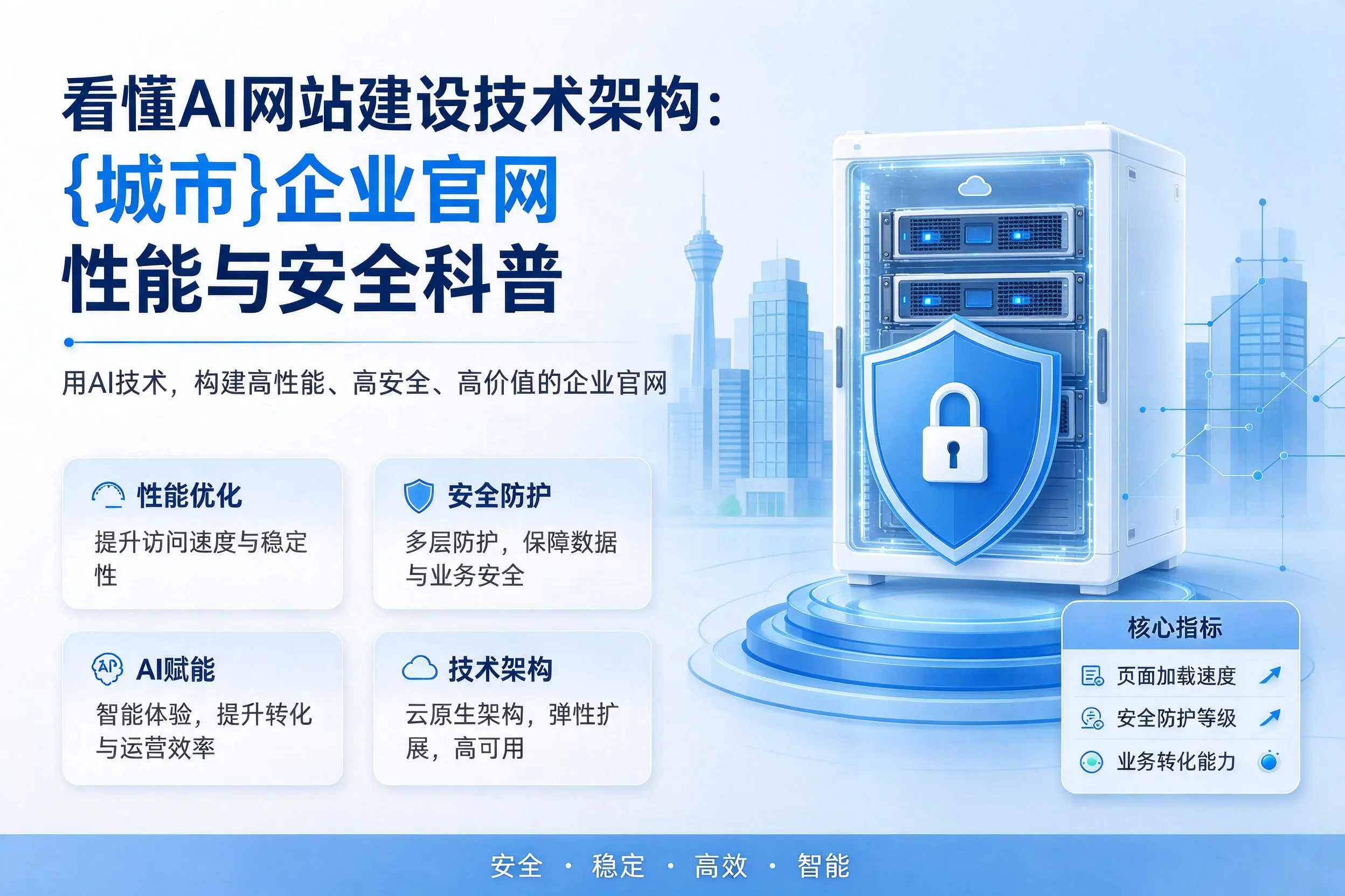 看懂AI网站建设技术架构:深圳企业官网性能与安全科普