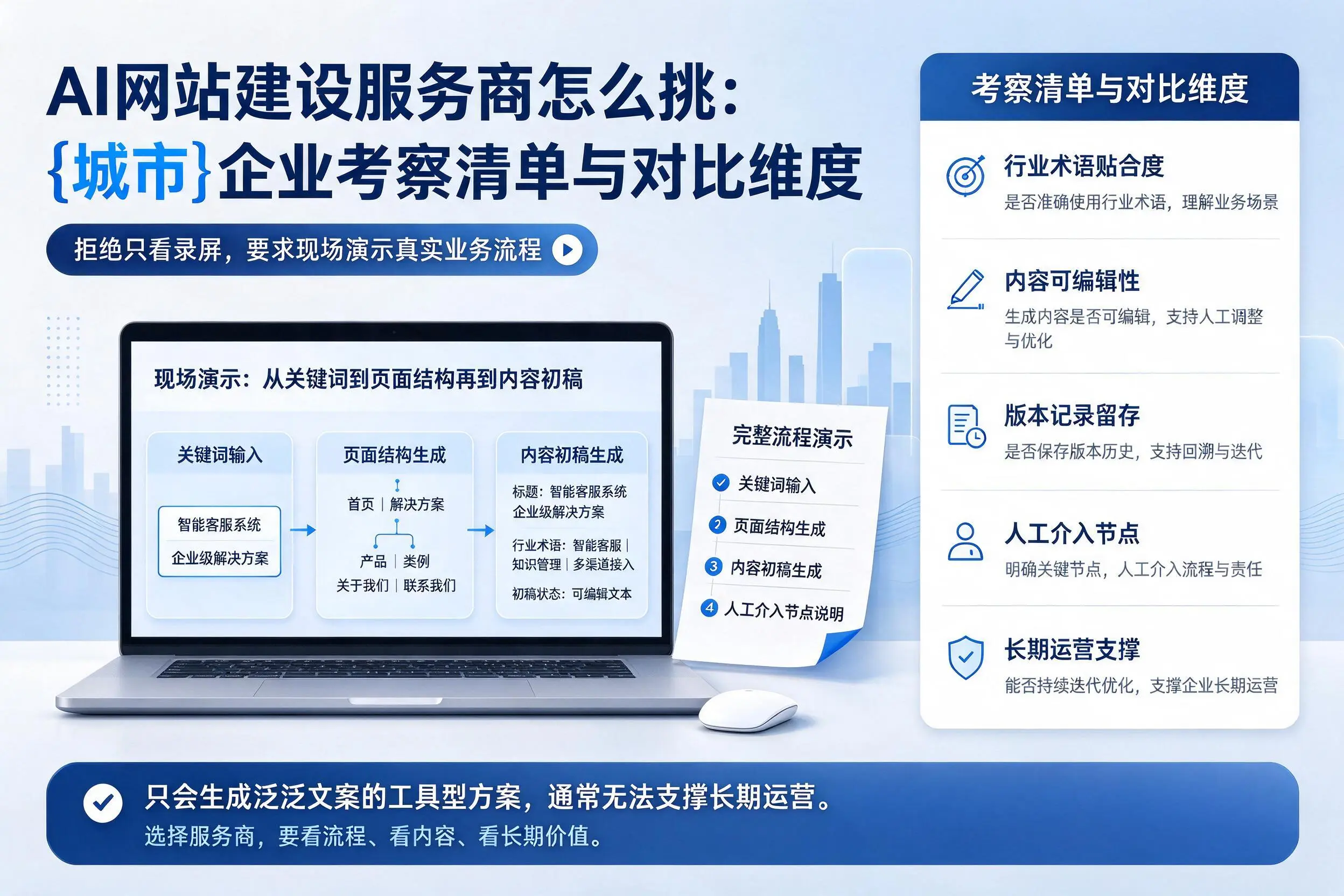 AI网站建设服务商怎么挑：深圳企业考察清单与对比维度